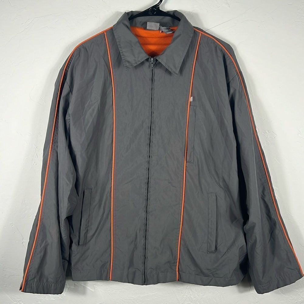 🔥 Vintage NO FEAR Full Zip Polyester Fleece Lined Skateboard Jacket - Men Sz‎ M